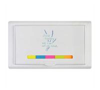 Azeeda 'Just Today We Can All Do That' Sticky Note Ruler Pad (ST00042101)
