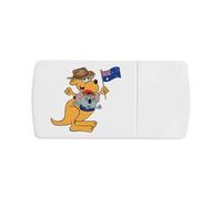 Azeeda 'Kangaroo and Koala' Pill Box with Tablet Splitter (PI00039729)