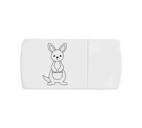 Azeeda 'Kangaroo Outline' Pill Box with Tablet Splitter (PI00041725)