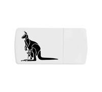 Azeeda 'Kangaroo Silhouette' Pill Box with Tablet Splitter (PI00042653)
