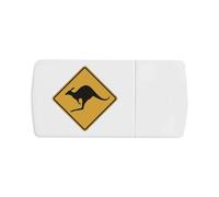 Azeeda 'Kangaroo Warning' Pill Box with Tablet Splitter (PI00039296)