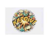 Azeeda 'KAPOW Comic Book Explosion' Temporary Tattoo - Water Resistant, Skin-Safe, Non-Toxic Transfer (TO00089559)