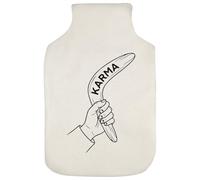 Azeeda 'Karma Boomerang' Hot Water Bottle Cover (HW00049057)