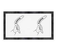 Azeeda 'Karma Boomerang' Pet Feeding Mat (PM00037432)