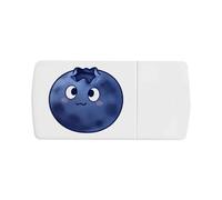 Azeeda 'Kawaii Blueberry' Pill Box with Splitter (PI00044941)