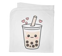 Azeeda 'Kawaii Bubble Tea' Cotton Baby Blanket/Shawl (BY00048423)