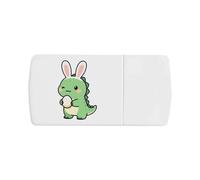 Azeeda 'Kawaii Easter Dino' Pill Box with Tablet Splitter (PI00042218)