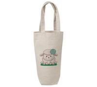 Azeeda 'Kawaii Lamb With Balloon' Cotton Wine Bottle Gift/Travel Bag (BL00052010)