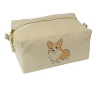 Azeeda 'Kawaii Pembroke Welsh Corgi' Canvas Wash Bag/Makeup Case (CS00050419)