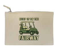Azeeda 'Keep it on the Fairway' Canvas Clutch Bag/Accessory Case (CL00047428)