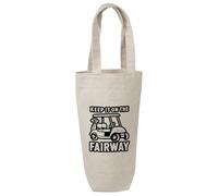 Azeeda 'Keep it on the Fairway' Cotton Wine Bottle Gift/Travel Bag (BL00044435)
