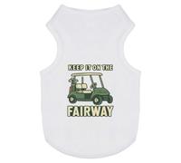 Azeeda 'Keep it on the Fairway' Pet Dog/Cat T-Shirt, L (PT00165727)