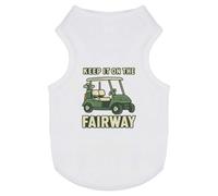 Azeeda 'Keep it on the Fairway' Pet Dog/Cat T-Shirt, S (PT00165725)