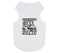Azeeda 'Keep it on the Fairway' Pet Dog/Cat T-Shirt, XS (PT00165720)