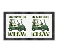 Azeeda 'Keep it on the Fairway' Pet Feeding Mat (PM00032720)
