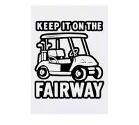 Azeeda 'Keep it on the Fairway' Temporary Tattoo - Water Resistant, Skin-Safe, Non-Toxic Transfer (TO00091345)