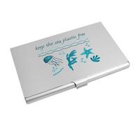 Azeeda 'Keep The Sea Plastic Free' Business Card Holder/Credit Card Wallet (CH00050380)