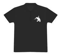 Azeeda 'Killer Whale' Adult Polo Shirt/T-Shirt (XL, Black) (PL00115137)