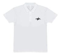 Azeeda 'Killer Whale' Polo Shirt - White, M (PL00019730)