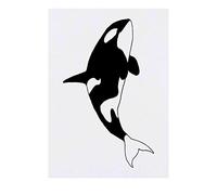 Azeeda 'Killer Whale' Temporary Tattoo - A6 (TO00017740)
