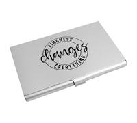 Azeeda 'Kindness Changes Everything Motivational Text' Business Card Holder/Credit Card Wallet (CH00045297)