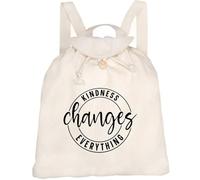 Azeeda 'Kindness Changes Everything Motivational Text' Canvas Rucksack/Backpack (RK00037371)