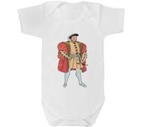 Azeeda 'King Henry VIII' Baby Grow - White, 3-6m (GR00150351)