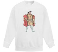 Azeeda 'King Henry VIII' Kids Jumper - White, 5-6 (KW00181617)