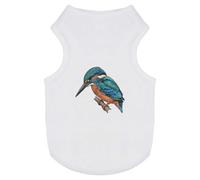 Azeeda 'Kingfisher Bird' Pet Dog/Cat T-Shirt, M (PT00174254)