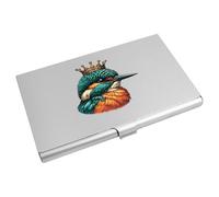 Azeeda 'Kingfisher Wearing Royal Crown' Business Card Holder/Credit Card Wallet (CH00049215)
