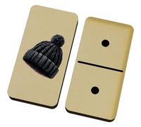 Azeeda 'Knitted Beanie' Domino Set & Box (DM00053405)
