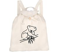 Azeeda 'Koala in a Gum Tree' Canvas Rucksack/Backpack (RK00047041)