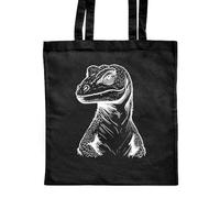 Azeeda 'Komodo Dragon' Classic Black Tote Shopper Bag (ZB00022712)