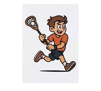 Azeeda 'Lacrosse Player Sport' Temporary Tattoo - Water Resistant, Skin-Safe, Non-Toxic Transfer (TO00087573)
