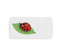 Azeeda 'Ladybug on Leaf' Pill Box with Tablet Splitter (PI00042107)