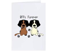 Azeeda Large (A4) 'BFFs Forever' Blank Greeting Card (GC00091162)