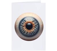 Azeeda Large (A4) 'Human Eyeball' Blank Greeting Card (GC00090534)