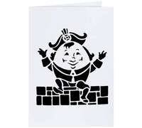 Azeeda Large (A4) 'Humpty Dumpty' Blank Greeting Card (GC00087020)
