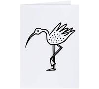 Azeeda Large (A4) 'Oyster Catcher' Blank Greeting Card (GC00028584)