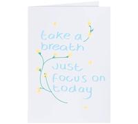 Azeeda Large (A4) 'Take A Breath ' Blank Greeting Card (GC00083370)