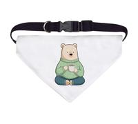 Azeeda Large 'Adorable Sitting Bear' Dog/Cat/Pet Bandana (PD00074542)