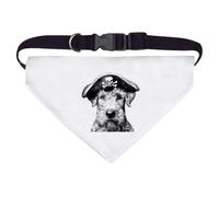 Azeeda Large 'Airedale Terrier Pirate' Dog/Cat/Pet Bandana (PD00083164)