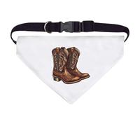 Azeeda Large 'American Cowboy Boots' Dog/Cat/Pet Bandana (PD00067272)