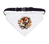 Azeeda Large 'Angry Jack Russell Breakout' Dog/Cat/Pet Bandana (PD00075564)