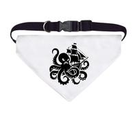Azeeda Large 'Angry Octopus Attacking Ship' Dog/Cat/Pet Bandana (PD00082930)