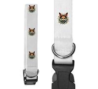 Azeeda Large 'Angry Rabbit Breakout' Dog Collar (PR00075524)