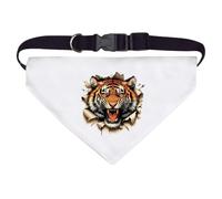 Azeeda Large 'Angry Tiger Breakout' Dog/Cat/Pet Bandana (PD00075580)
