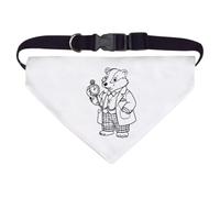 Azeeda Large 'Badger Holding a Pocket Watch' Dog/Cat/Pet Bandana (PD00085566)
