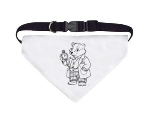 Azeeda Large 'Badger Holding a Pocket Watch' Dog/Cat/Pet Bandana (PD00085566)