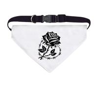 Azeeda Large 'Barbed Wire Rose' Dog/Cat/Pet Bandana (PD00071570)